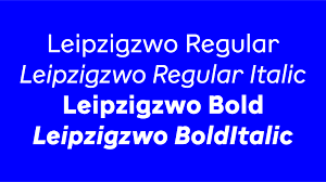 Пример шрифта Leipzigzwo